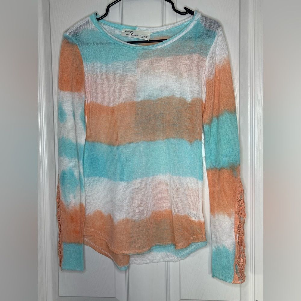Vintage Havana long sleeve lightweight knit top size Medium